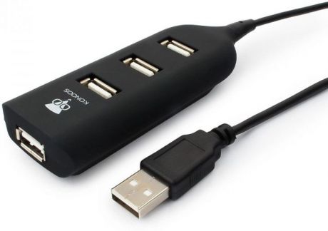 USB-концентратор Konoos UK-02 ФРЕГАТ, черный