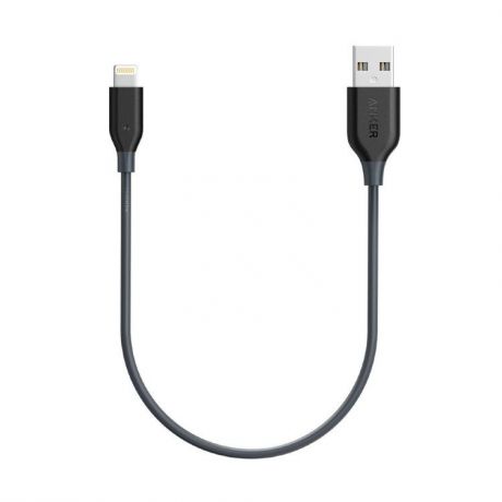 Кабель ANKER PowerLine USB - Lightning, A8114011, серый