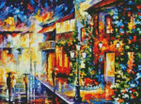 Набор для изготовления картины со стразами Цветной "Алмазная мозаика. Вечерняя прогулка", 40 х 30 см