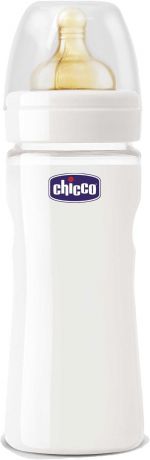 Бутылочка для кормления Chicco Well-Being Glass белый