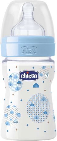 Бутылочка для кормления Chicco Well-Being Boy голубой