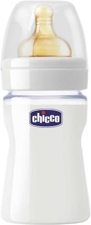 Бутылочка для кормления Chicco Well-Being Glass белый