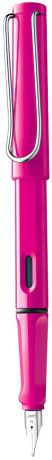 Lamy Ручка перьевая Safari синяя цвет корпуса розовый толщина EF