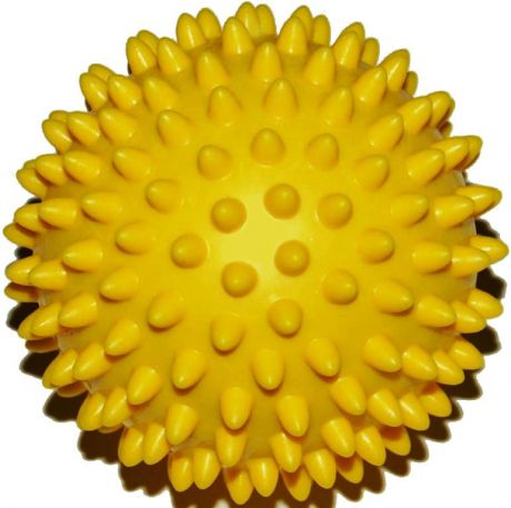 Мяч массажный IN-SPORTS Мяч медицинский массажный 10см, желтый