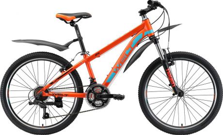 Велосипед детский Welt Peak 24 2019, оранжевый, синий, диаметр колес 24"