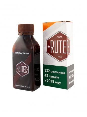 Присадка в масло RUTEC ПАД "RUTEC" PIT-Stop XXL 40, для ДВС 2,6-5,0 л, от 40 т. км, 75 мл., светло-коричневый