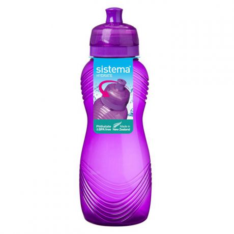 Бутылка для воды Sistema "Hydrate", цвет: фиолетовый, 600 мл