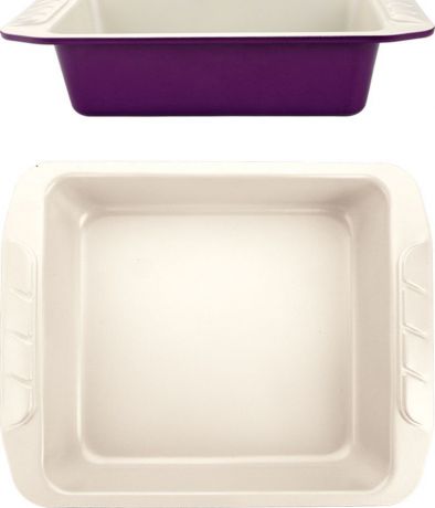 Форма для выпечки Augustin Welz с керамическим, антипригарным покрытием, белый, фиолетовый