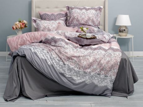 Комплект постельного белья La Prima Вуаль, розовый