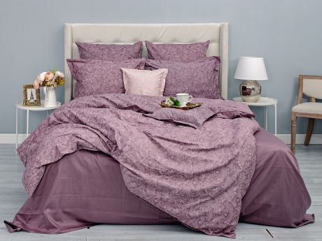 Комплект постельного белья La Prima Розовый закат (Paisley), бордовый
