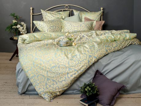 Комплект постельного белья La Prima Ariana, разноцветный, светло-зеленый, оливковый