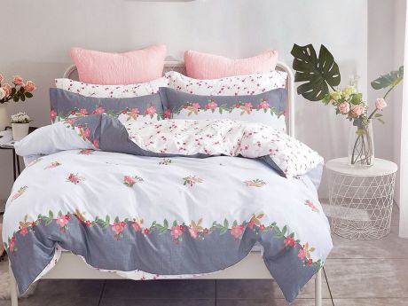 Комплект постельного белья Cleo Satin lux Мирано, 20/407-SL, разноцветный, 2-спальный, наволочки 70x70
