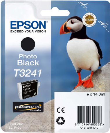 Картридж Epson T3241 (C13T32414010), черный фото