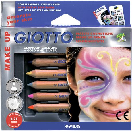 Giotto Make Up Набор карандашей для грима Matite Glamour 6 цветов