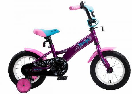 Велосипед детский Navigator Bingo, ВН12134, розовый, голубой, колесо 12"