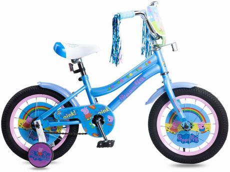 Велосипед детский Navigator Peppa Pig, ВН14183, голубой, розовый, колесо 14"