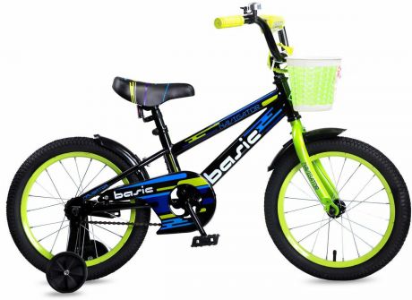 Велосипед детский Navigator Basic, ВН16132, зеленый, черный, колесо 16"