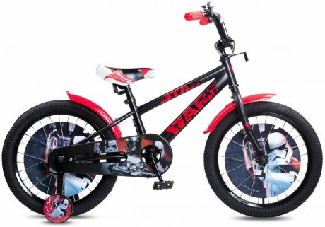 Велосипед детский Disney Star Wars, ВН18100, черный, красный, колесо 18"