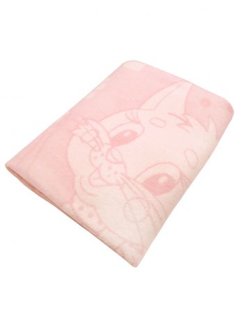 Одеяло детское Arloni с рисунком котёнка, розовый