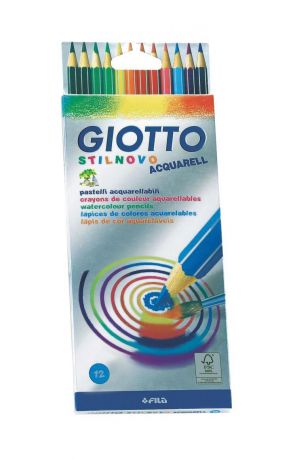Цветные карандаши Giotto "Stilnovo Acquarell", 12 цветов