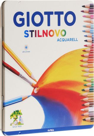 Giotto Набор цветных акварельных карандашей Stilnovo Acquarell 24 шт