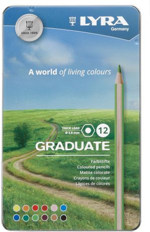 Lyra Набор цветных карандашей Graduate 12 шт L2871120