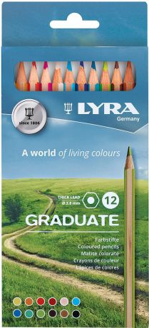 Lyra Набор цветных карандашей Graduate 12 шт L2871121