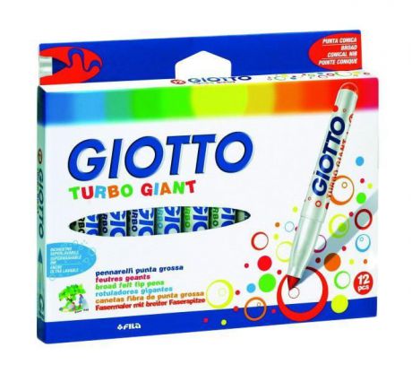 Фломастеры Giotto "Turbo Giant", 12 цветов