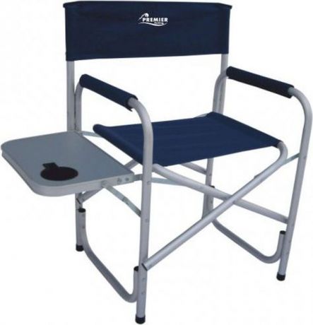 Кресло складное Premier со столиком, синий, 87 х 47 х 49 см