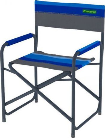 Кресло складное Zagorod К 901, синий, 56,5 х 47 х 80,5 см