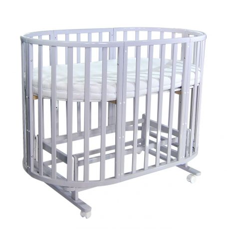 Кроватка детская Everflo Allure 7 в 1 Gray ES-008 с маятником, ПП100004166