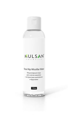 Средство для снятия макияжа Mulsan Мицеллярная вода с экстрактами шиповника и брусники