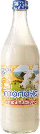 Молоко Можайское молоко, топленое, стерилизованное 3.2%, 450 мл