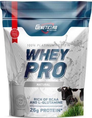 Протеин сывороточный Geneticlab Nutrition Whey Pro, натуральный, 900 г