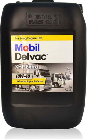 Моторное масло Mobil Delvac XHP Extra, 152712, синтетическое, 10W-40, 20 л