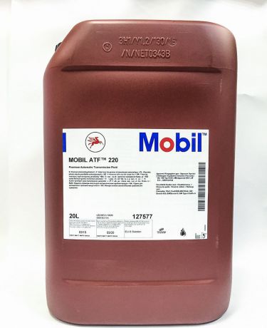 Трансмиссионное масло Mobil ATF 220, 127577, минеральное, 20 л