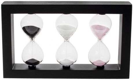 Песочные часы Red Cube "3-4-5 минут", белый, черный, розовый