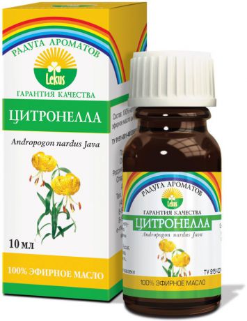 Радуга ароматов "Цитронелла" масло эфирное, 10 мл