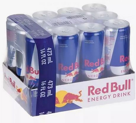 Энергетический напиток Red Bull, 12 шт по 473 мл