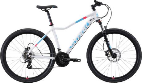 Велосипед женский Stark'19 Viva HD, белый, голубой, розовый, диаметр колес 27.5