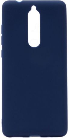 Чехол для сотового телефона GOSSO CASES для Nokia 5.1 Soft Touch, 199041, темно-синий
