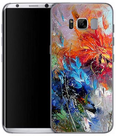 Чехол для сотового телефона GOSSO CASES для Samsung Galaxy S8 с принтом, 180125, оранжевый