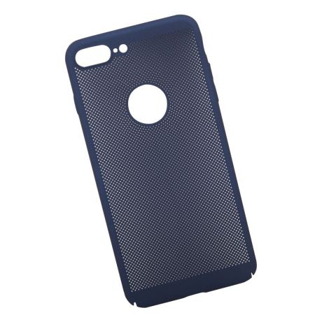 Чехол Liberty Project "Сетка" Soft Touch для iPhone 8 Plus, 0L-00035240, темно-синий