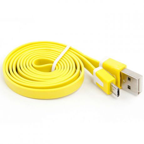Liberty Project Micro-USB дата-кабель плоский узкий, Yellow