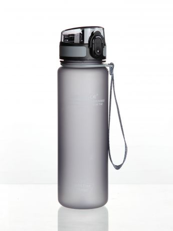 Бутылка для воды UZSPACE Colorful Frosted Series Button lid 500, 3026/grey, серый