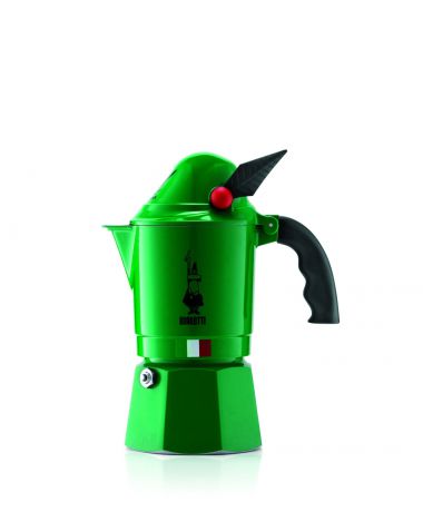 Гейзерная кофеварка Bialetti Alpina, зеленый