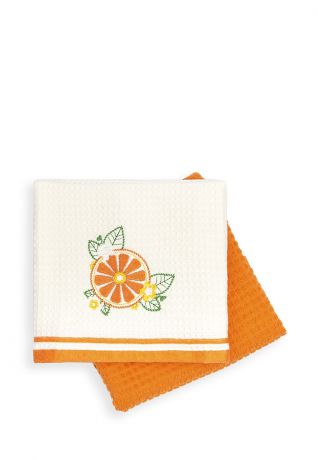 Полотенце кухонное Arya home collection Summer Buket, оранжевый