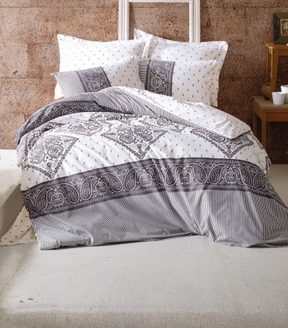 Комплект постельного белья Cotton Box серия Bohem, модель Alope семейный, ранфорс