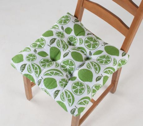 Подушка на стул Guten Morgen Мохито, СТР-Мх-40-40, зеленый, 40 x 40 см