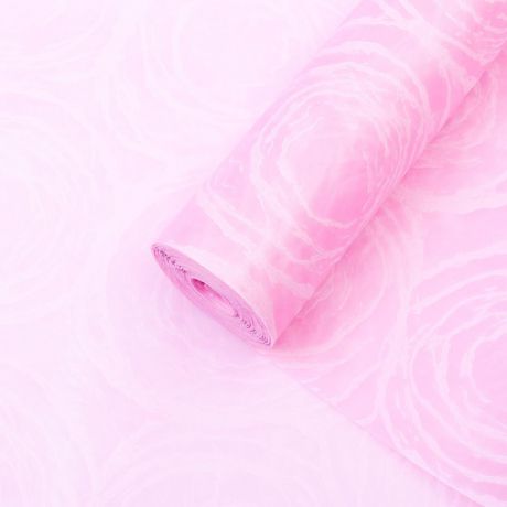 Фетр 3D Розы, ламинированный, розовый, 0,5 х 10 м
